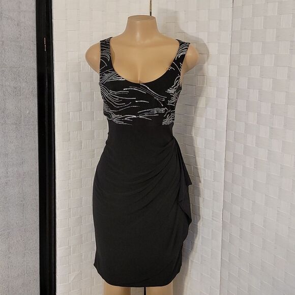 BRAND NEW JBS SIDE RUCHED SLEEVELESS   WITHD ROUNDNECK LINE MINI DRESS - Picture 3 of 13
